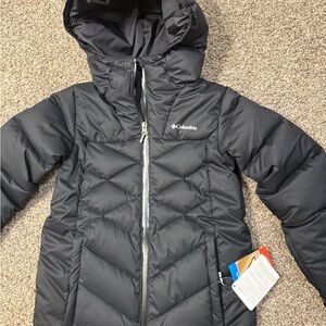 Columbia Black Winter Hooded Puffer Jacket